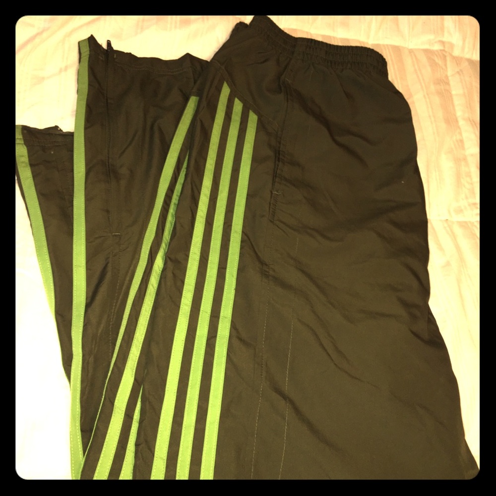 Adidas track/wind pants.