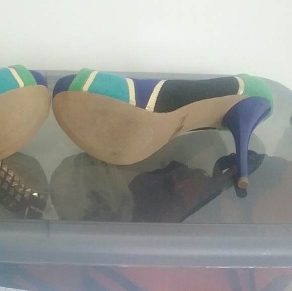 *Sexy Peep Toe Pumps*  Multi Color by Qupid - Picture 5 of 6