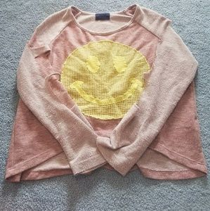 Purple smiley face shirt