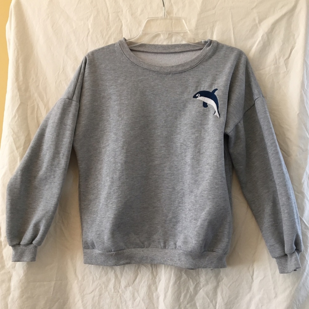 Grey Dolphin Sweater