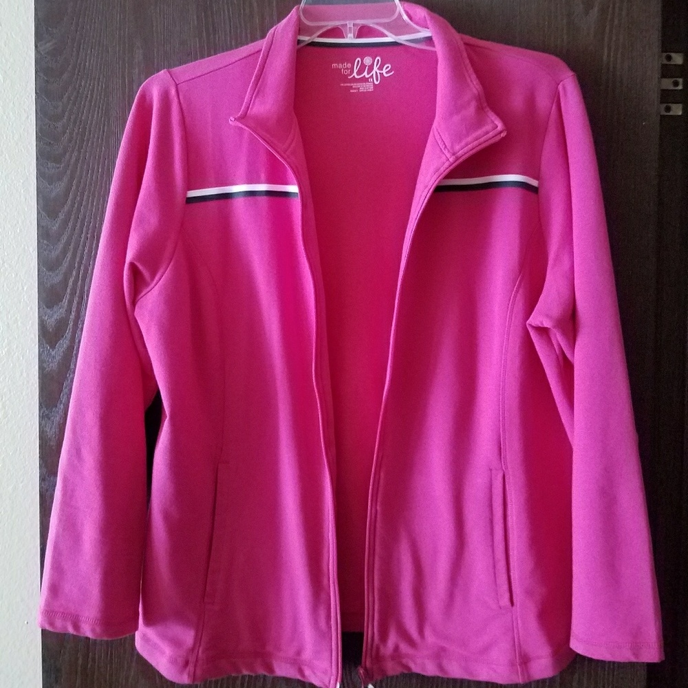Pink, active wear jacket