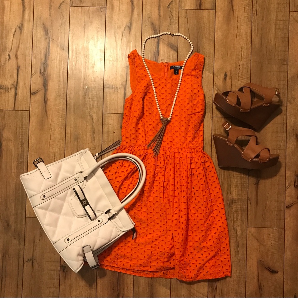 Old Navy orange dress