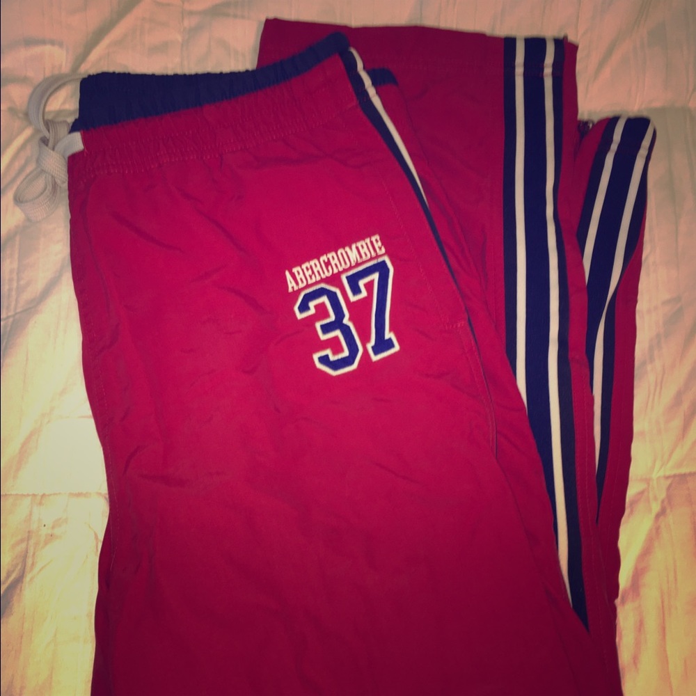 Abercrombie track/wind pants! Fully lined!