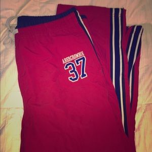 Abercrombie track/wind pants! Fully lined!