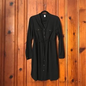 Old Navy black midi dress