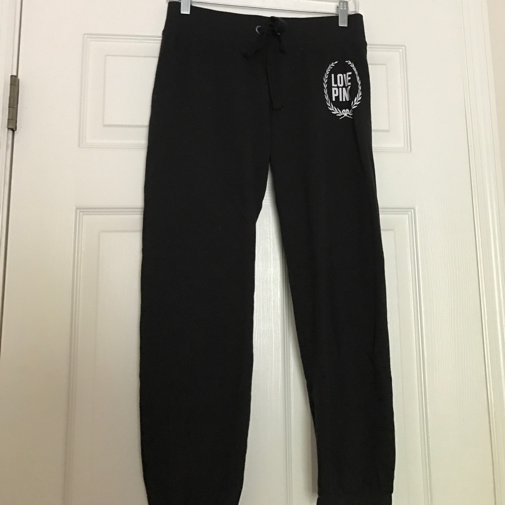 PINK crop sweatpants