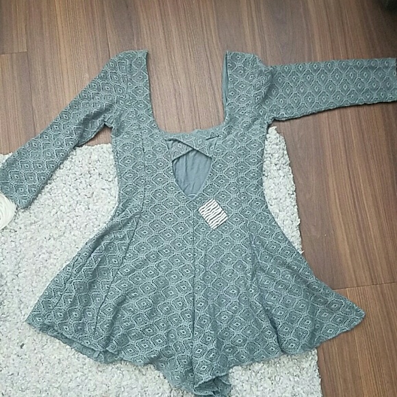 Urban Outfitters Cross-Back Romper - Picture 3 of 6
