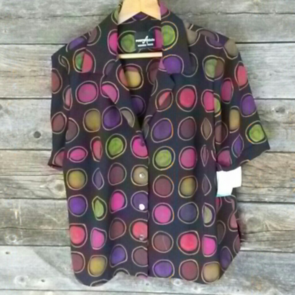 Artistic 16p Positive Attitudes Poke-dot Shirt