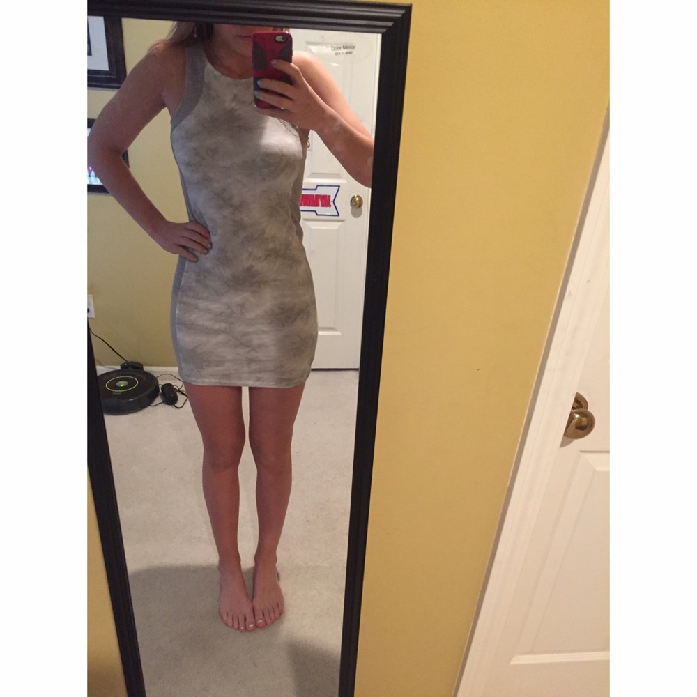 Hurley Marble Gray Bodycon Dress
