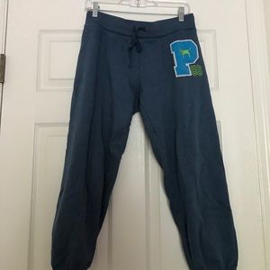 PINK crop sweatpants