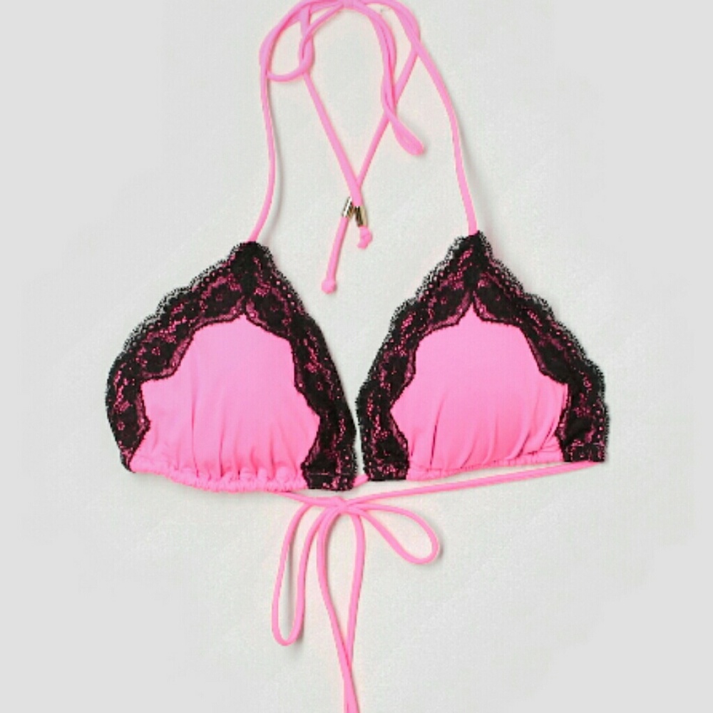 SEXY LACE PINK VS BIKINI TOP