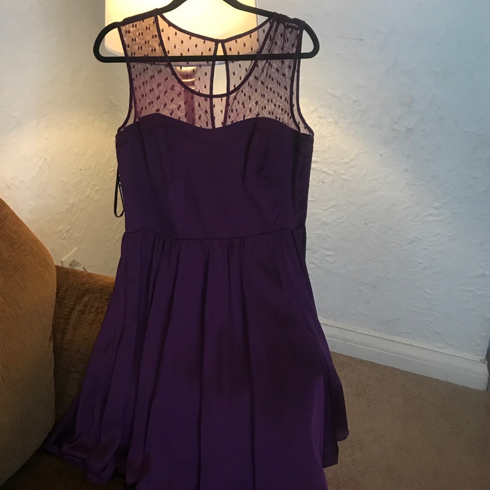 Purple Party Dress by Guess Fit and flare