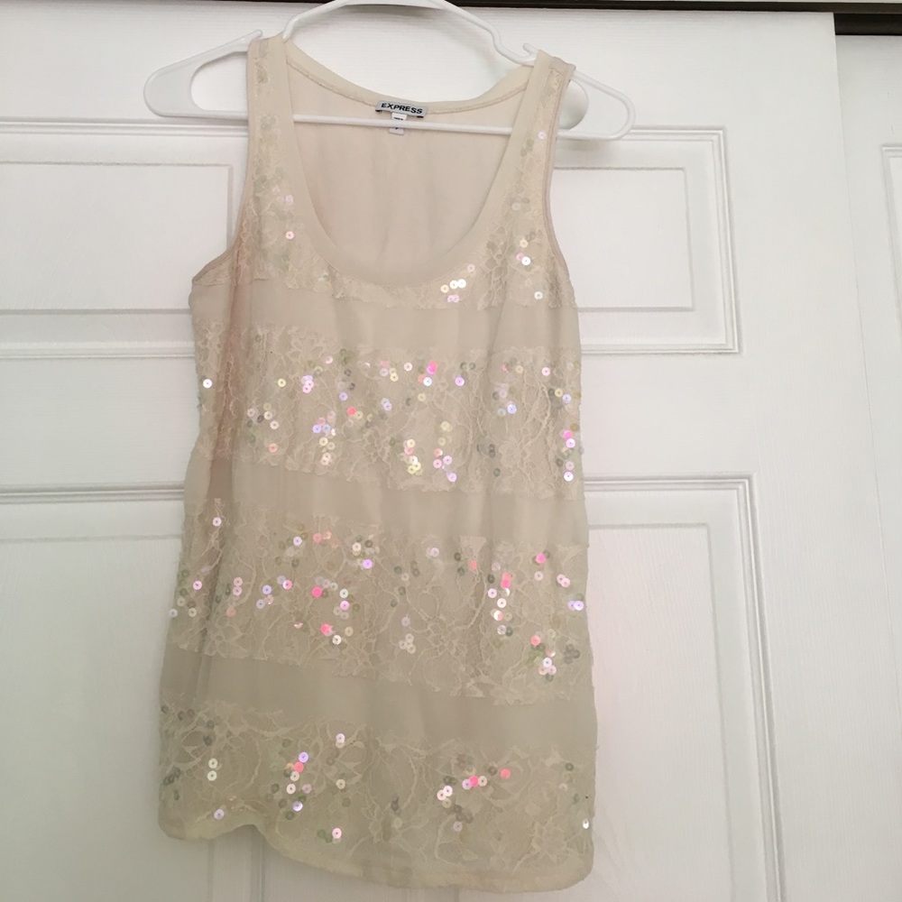 Sequin casual tank