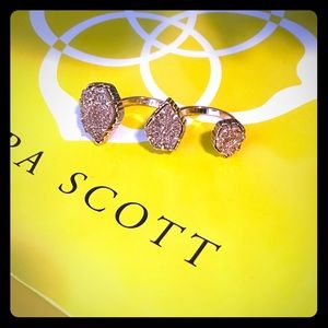 *NWOT* Kendra Scott 'Naomi' Rose Gold Double Ring