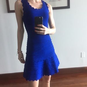 Bandage dress royal blue nwt xs