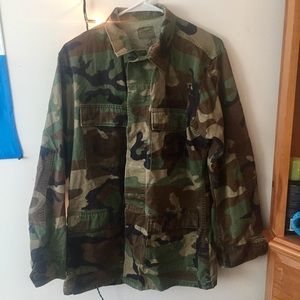 Linen Camo Army jacket