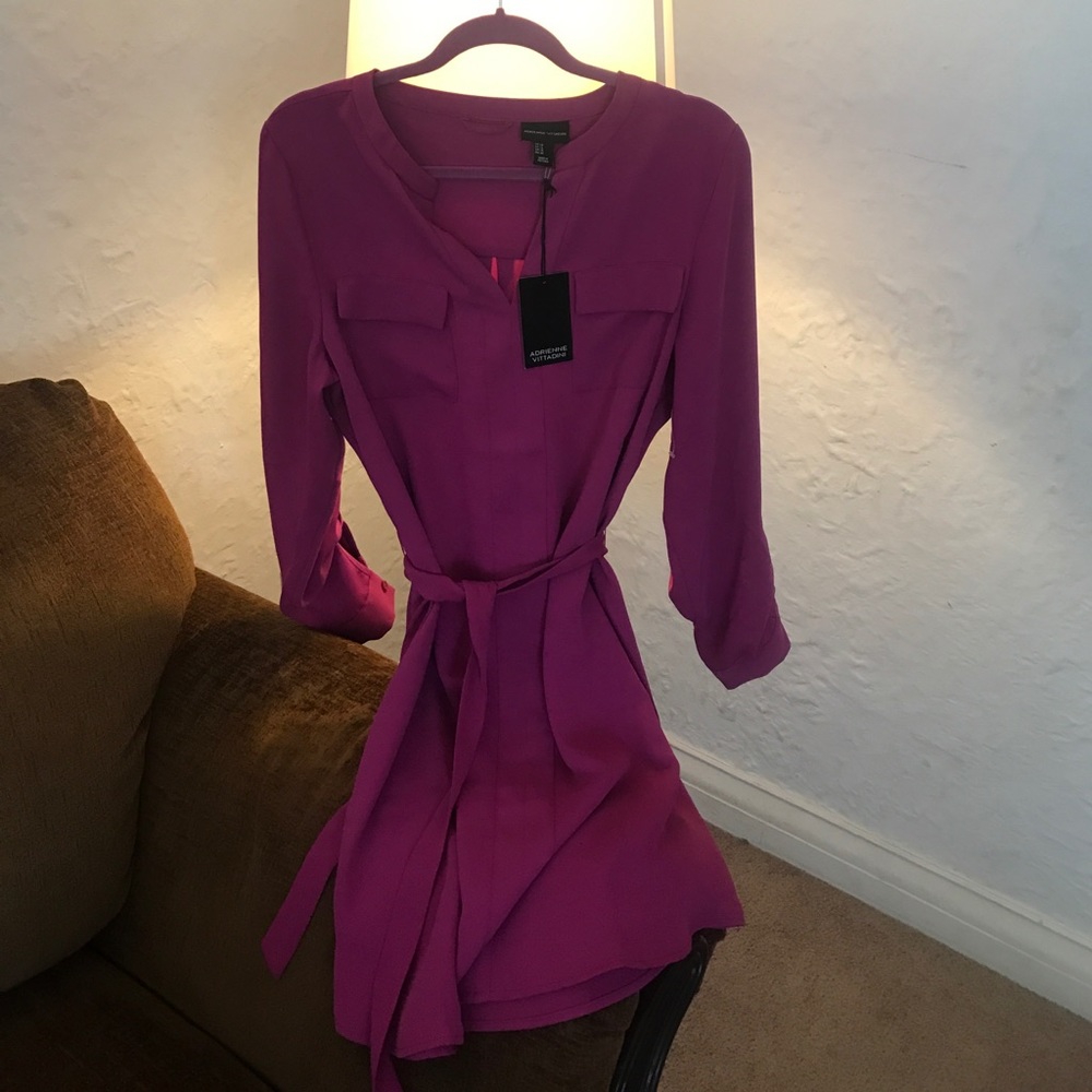 Pink shirtdress