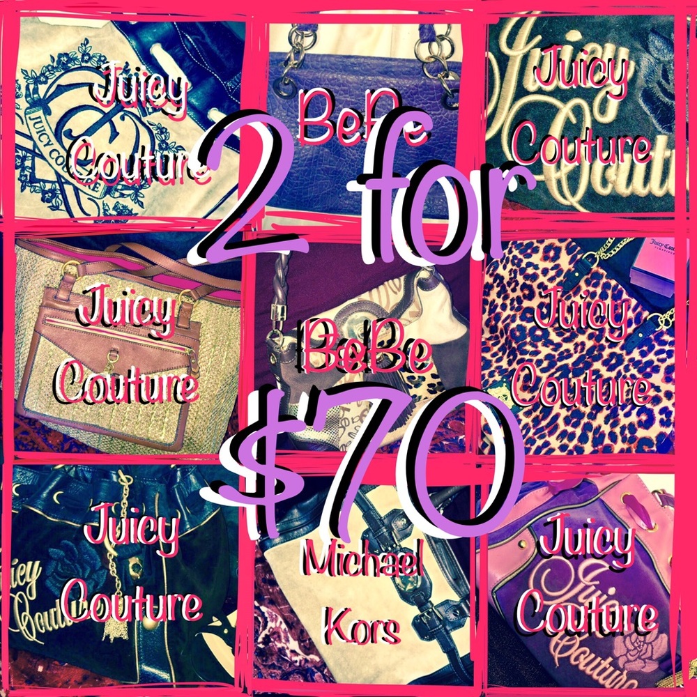 Any two bags  for $70!!