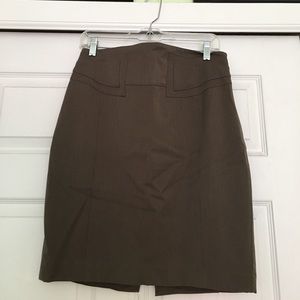 Tan Express stretchy pencil skirt