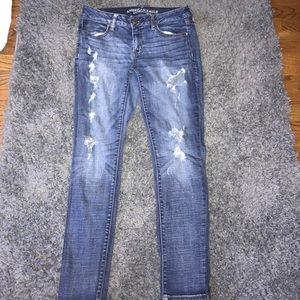 American eagle outfitters distressed jegging