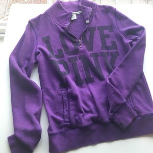 Purple VS pink sweatshirt