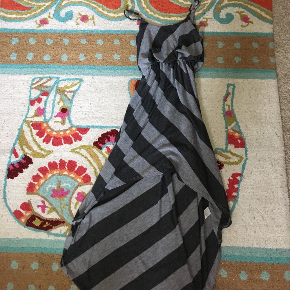STRIPED HIGH LOW DRESS