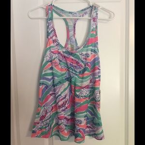 LP Luxletic tank in Sand stripes