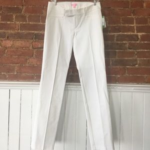 NWT Lilly Pulitzer Resort White Leigh Trouser pant