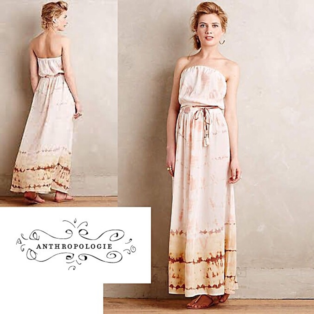 Strapless  Spring Long Sheer Maxi Dress!