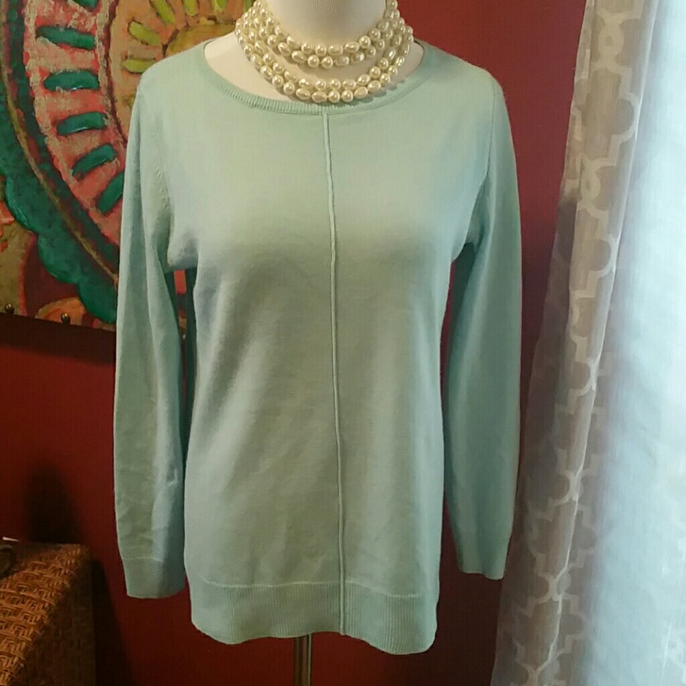 Croft & Barrow sweater in mint blue