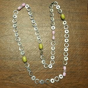 Chain link necklace.