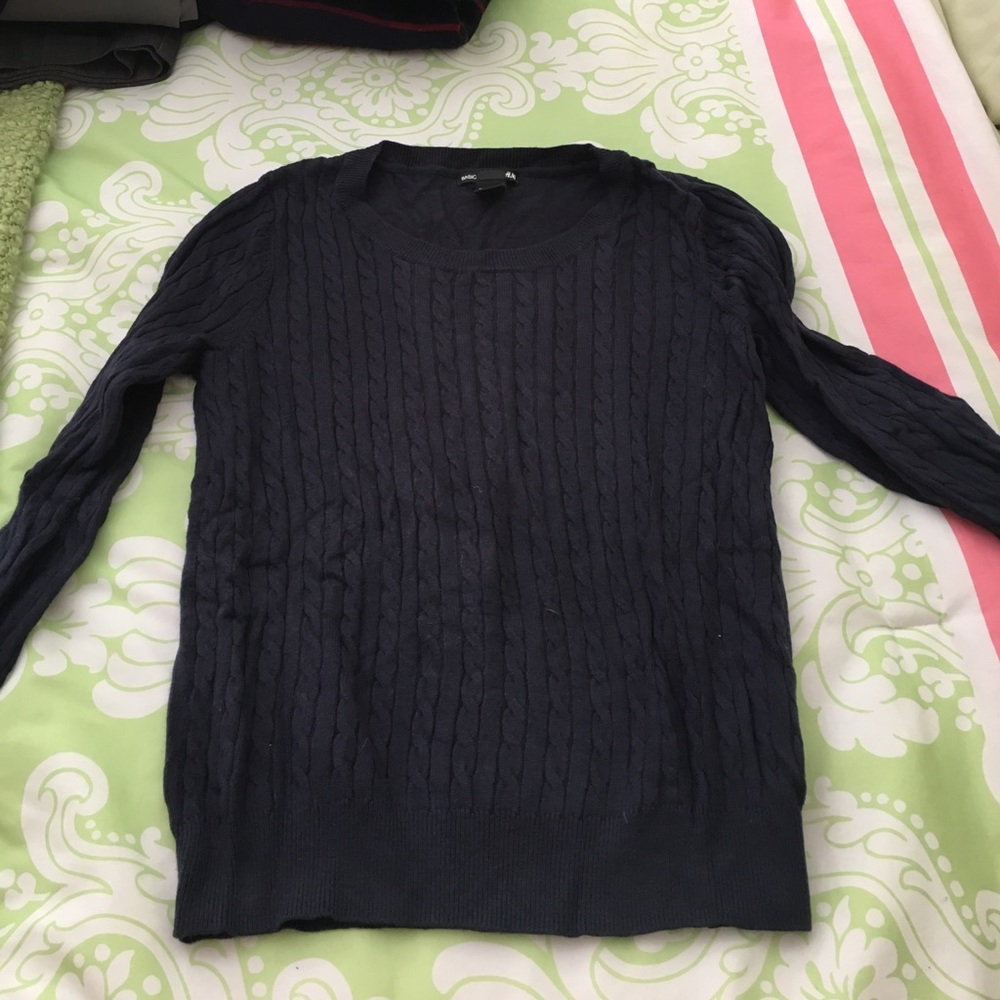 Classic navy sweater