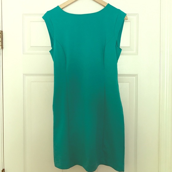 Teal fitted dress - Picture 1 of 2