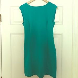Teal fitted dress
