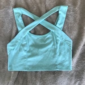 Seafoam green crop top size small