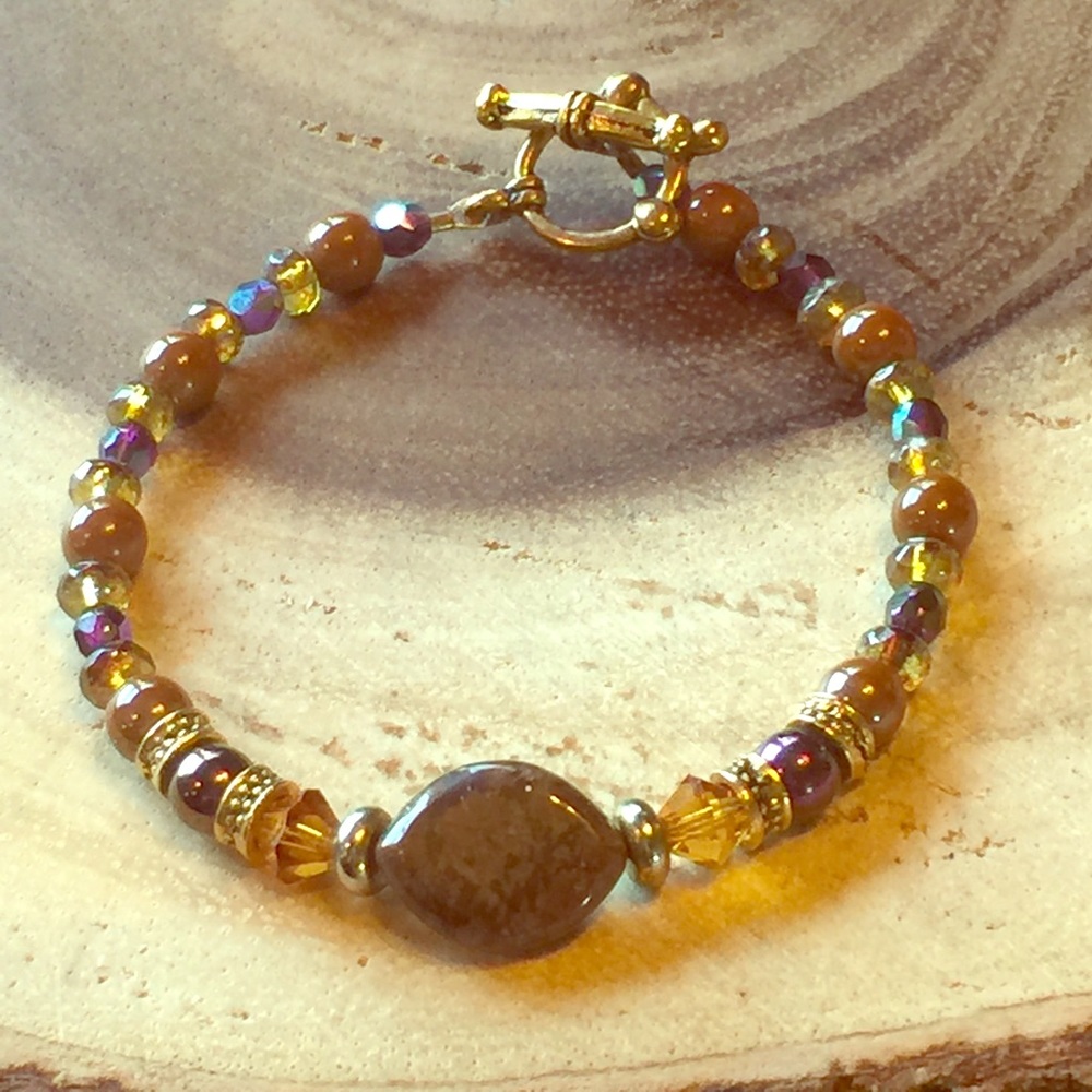beaded boho handcrafted bracelet.