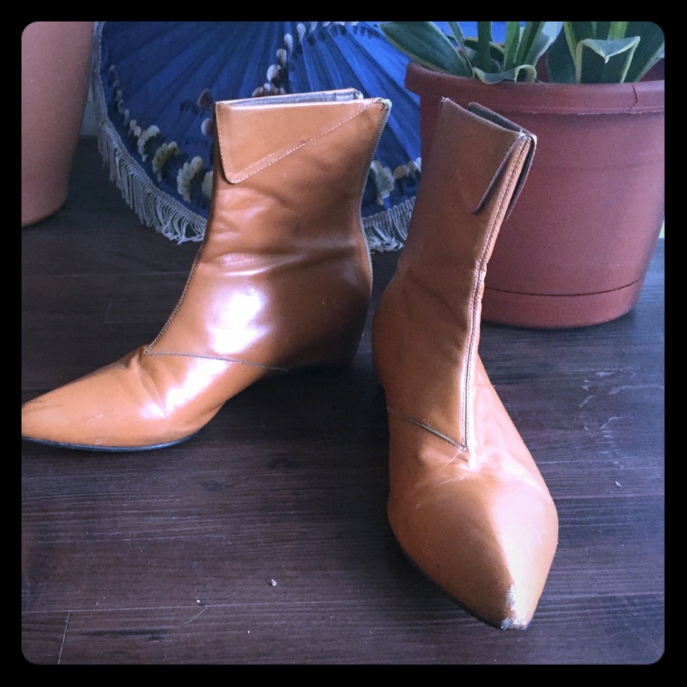 VINTAGE pixie Ankle Booties, 37