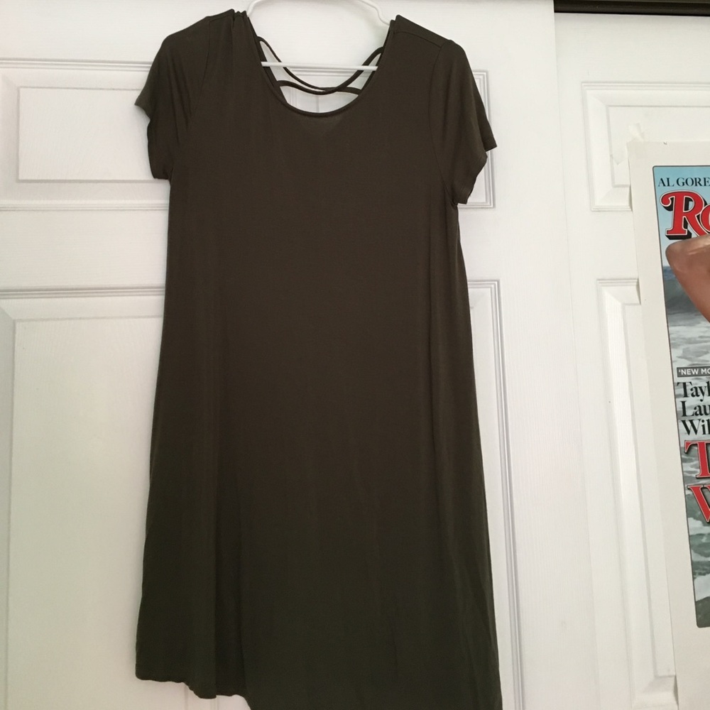 Green t-shirt dress