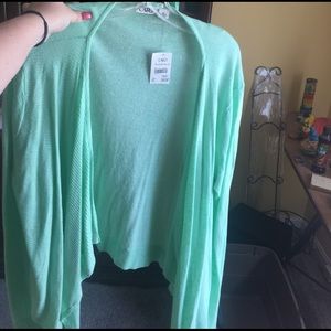 Mint green cardigan