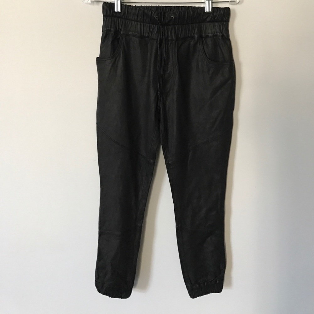 Faithful The Brand Genuine leather jogger trouser