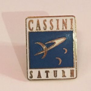 Cassini Saturn Brooch Enamel Pin Space Cosmic