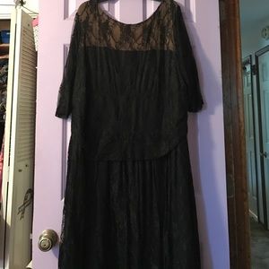 Kiona Black lace dress sz 28
