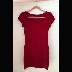 🍑SALE🍑 Red Textured Bodycon Dress