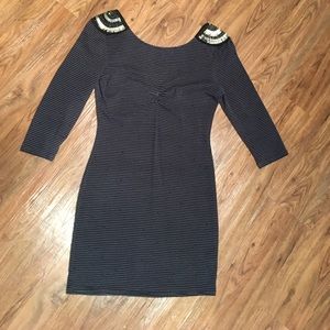 Body-con Dress with Shoulder Detail
