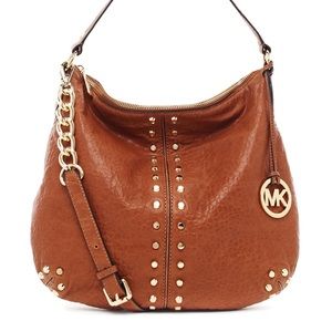 Michael Kors brown uptown Astor large shoulder bag