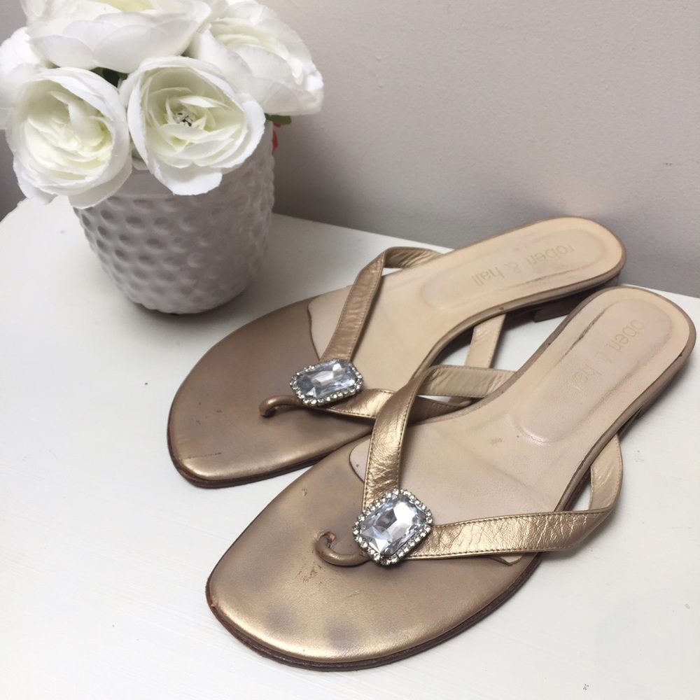 Robert & Hall Leather Gemstone Sandals