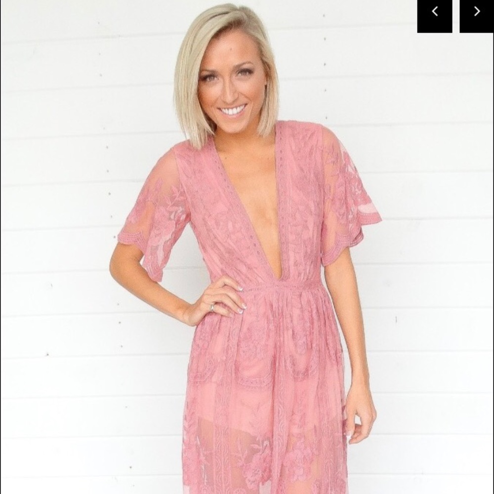 Honey Punch Blush Playsuit
