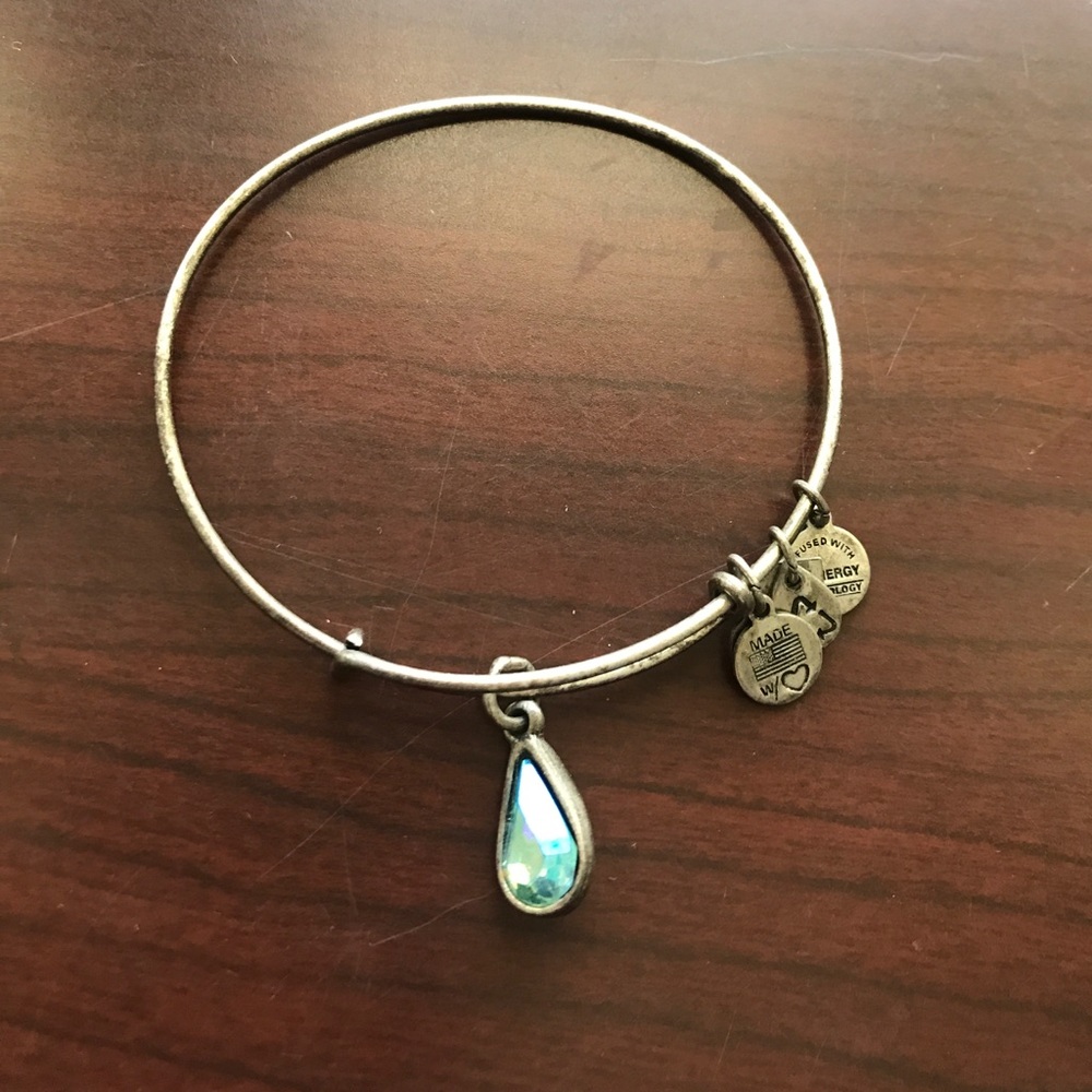 Silver Alex and Ani charity by design bracelet