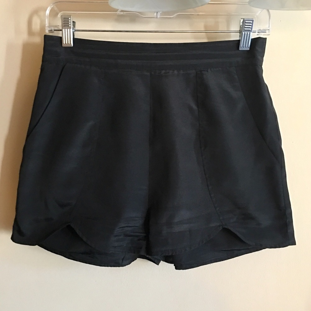High Waisted Black Shorts