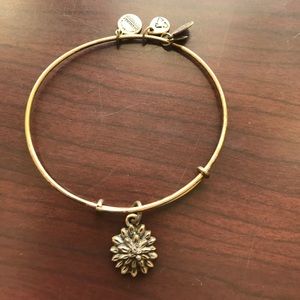 Alex and Ani gold color with flower charm